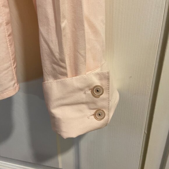 EUC Chico's button down shirt with french cuffs Chico's 2 / L / 12 - Picture 2 of 4